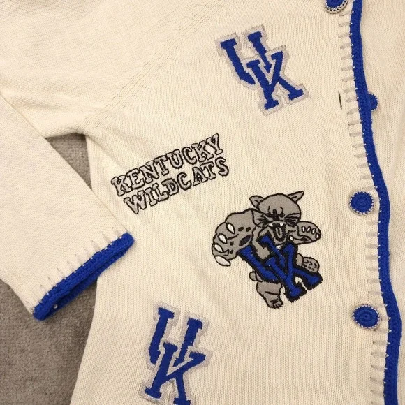 VTG Kentucky Wildcats Cardigan-rare find EUC/a beauty Sz M Let the madness begin - Picture 3 of 8